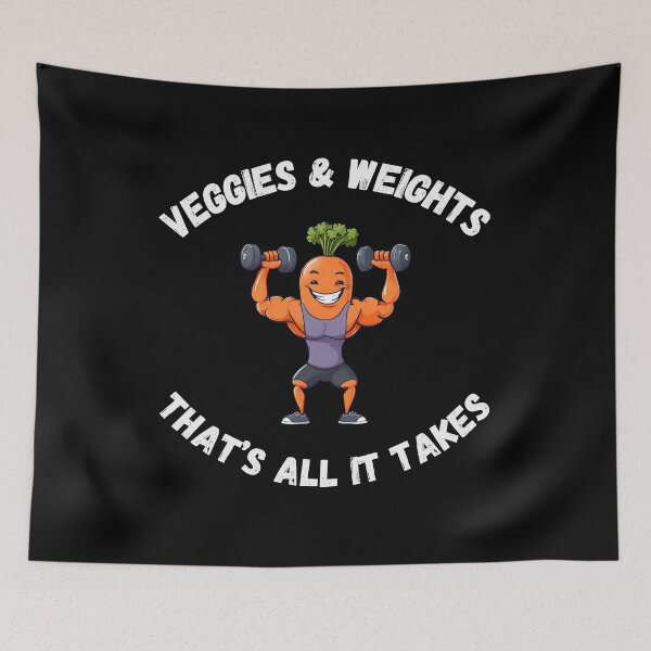 Item preview, Veggies and Weights That's All it Takes designed and sold by Amzg-Designs.