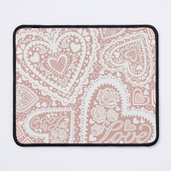 Item preview, heart doilies (pink) designed and sold by doodlemysa.