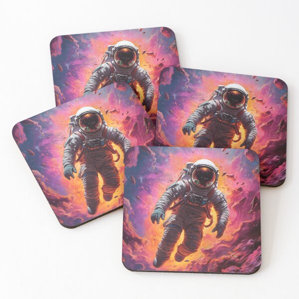 Item preview, Colorful cosmos: astronaut's cosmic odyssey designed and sold by Lautstarke.