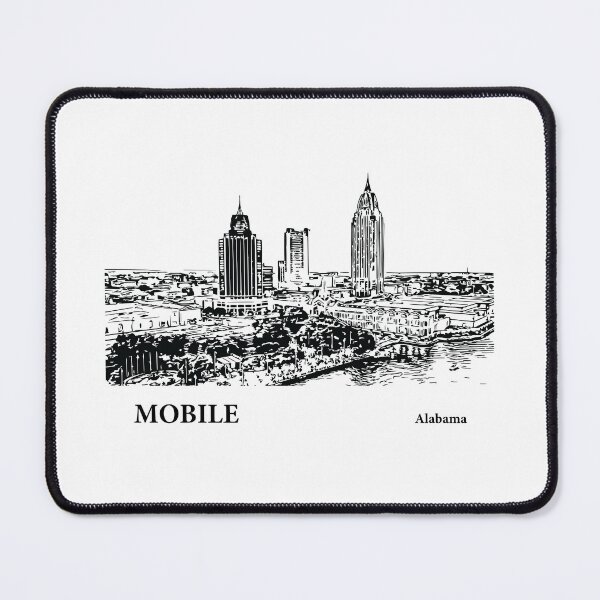 Item preview, Mobile Alabama designed and sold by Lakeric Cityscapes.