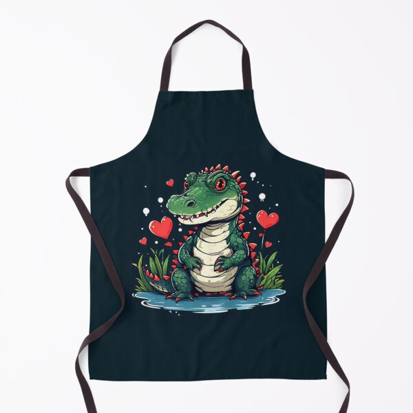 Item preview, Alligator with hearts designed and sold by Planetporridge.