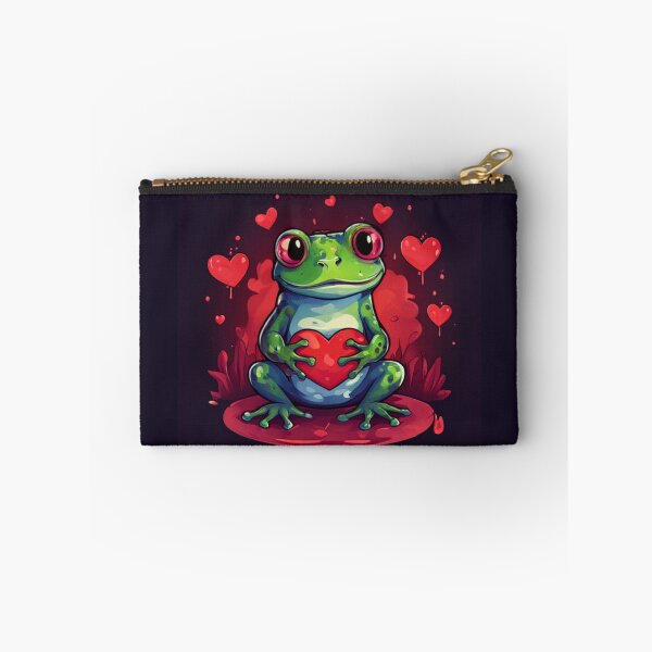 Item preview, Frog with hearts designed and sold by Planetporridge.
