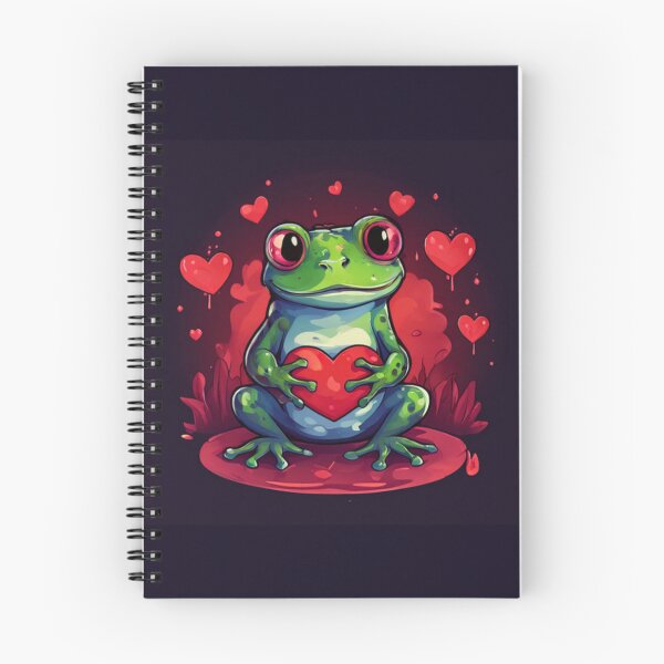 Item preview, Frog with hearts designed and sold by Planetporridge.