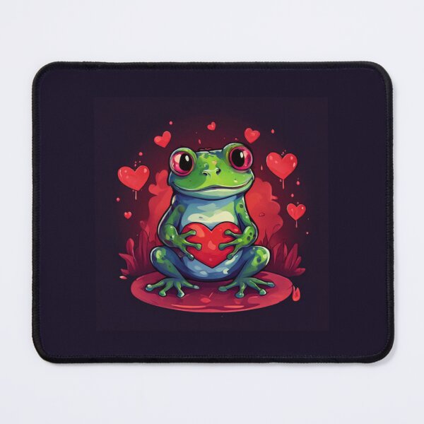 Item preview, Frog with hearts designed and sold by Planetporridge.