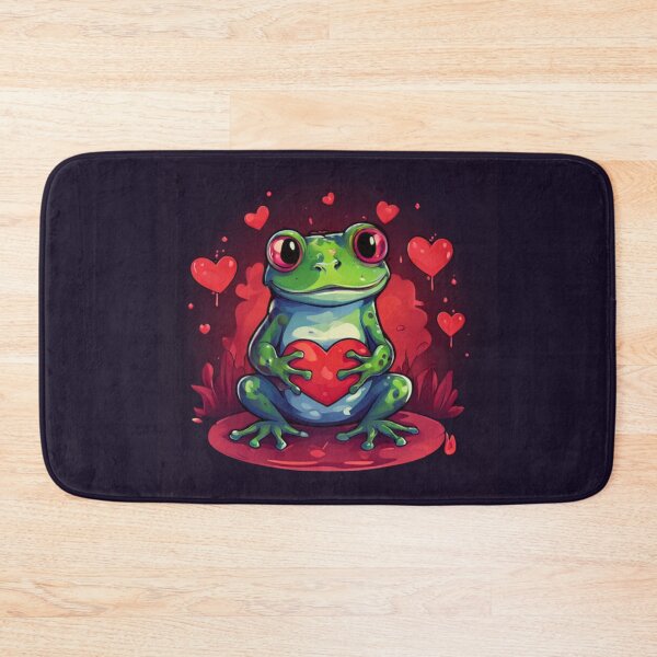 Item preview, Frog with hearts designed and sold by Planetporridge.