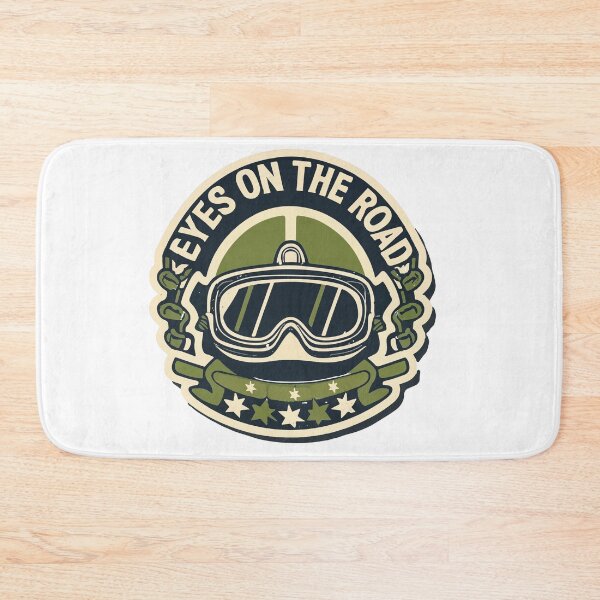 Item preview, Eyes on the Road - Biker Helmet with Goggles designed and sold by NiftyWrx.