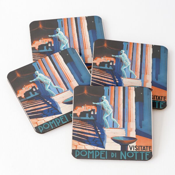 Item preview, Vintage tourist poster. Pompeii designed and sold by likiska.