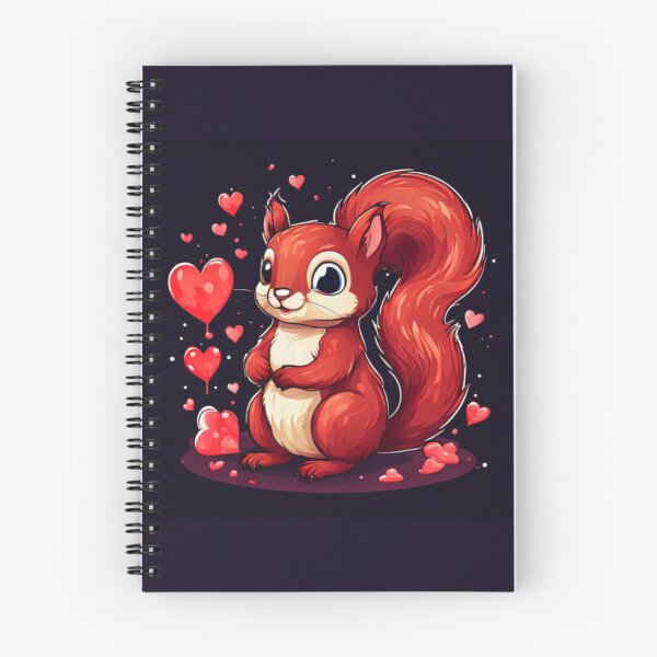 Item preview, Squirrel with hearts designed and sold by Planetporridge.