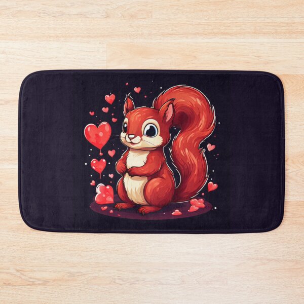 Item preview, Squirrel with hearts designed and sold by Planetporridge.