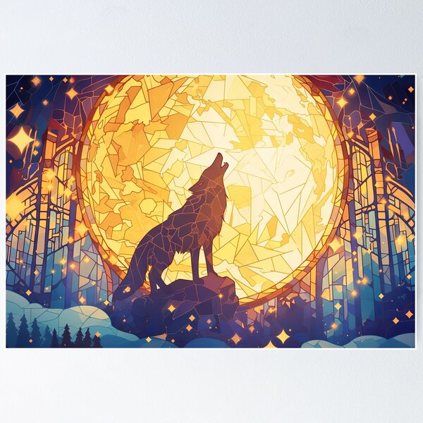 Item preview, Supermond Wolf designed and sold by OccultDreams.