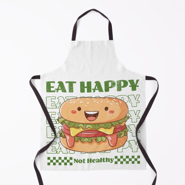 Item preview, Eat Happy Not Healthy Cute Burger designed and sold by Sara-Design2.