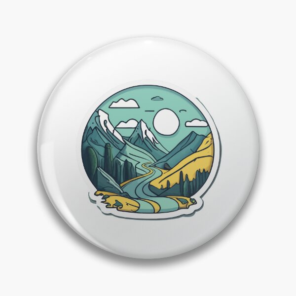 Item preview, Minimalist Mountain Pass Landscape designed and sold by NiftyWrx.