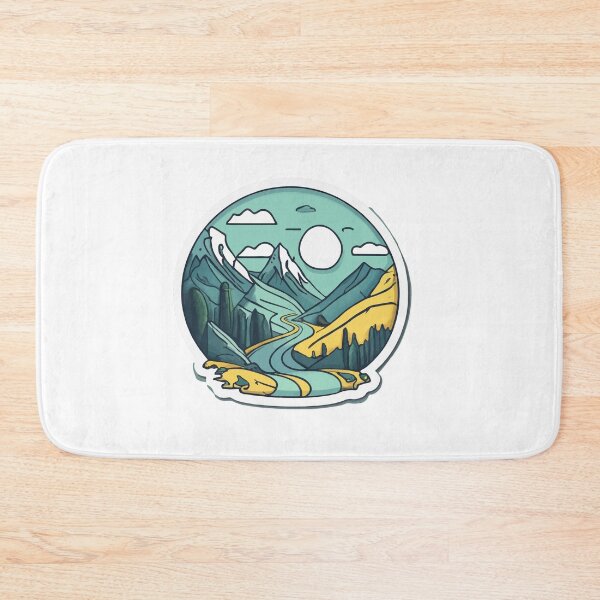 Item preview, Minimalist Mountain Pass Landscape designed and sold by NiftyWrx.