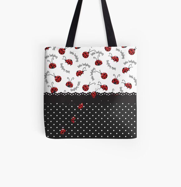 Ladybug Entwined All Over Print Tote Bag