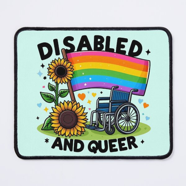 Item preview, Disabled and queer designed and sold by Vkinsify.
