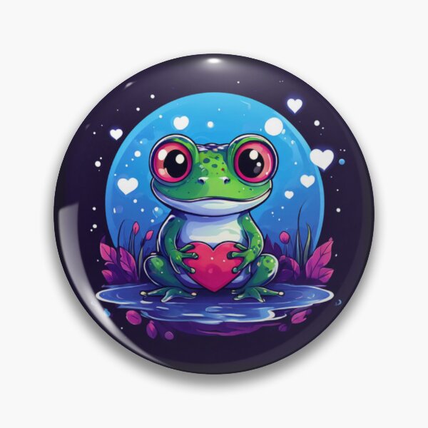 Item preview, Frog with heart designed and sold by Planetporridge.