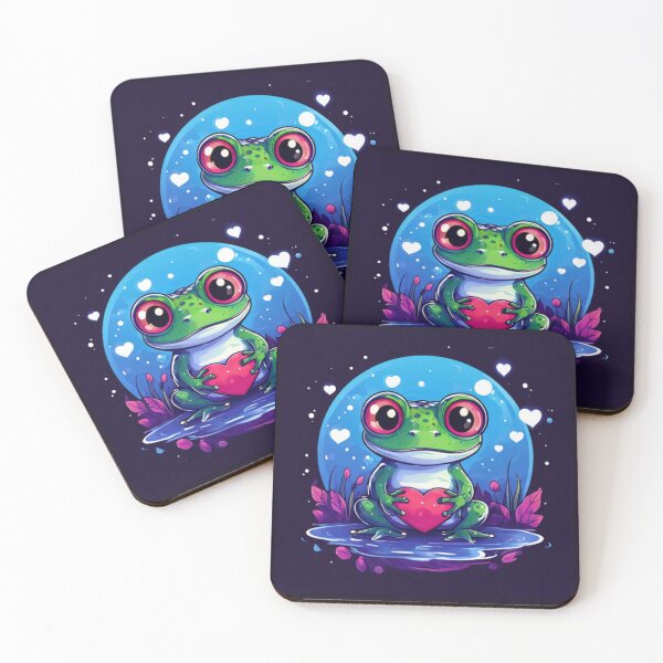 Item preview, Frog with heart designed and sold by Planetporridge.