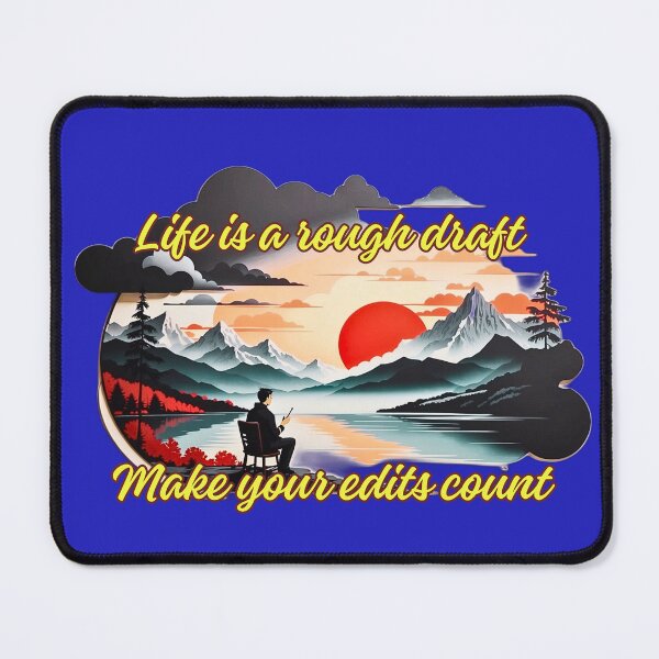 Item preview, Life is a rough draft, make your edits count design designed and sold by Jim Stephens.