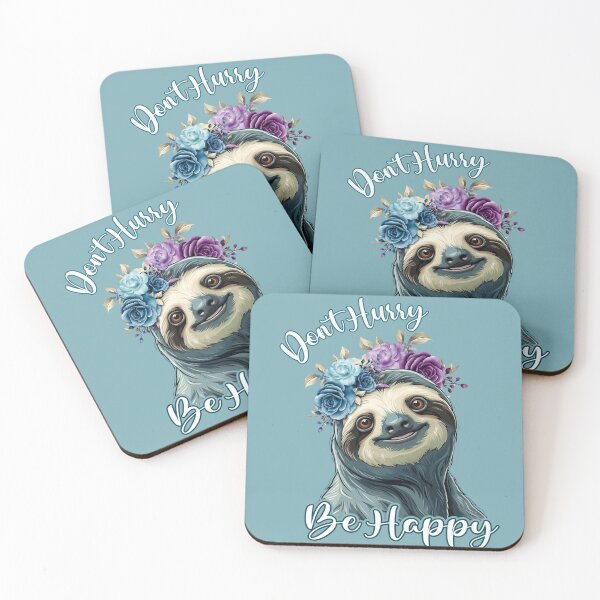 Item preview, Sloth Funny Don't Hurry Be Happy designed and sold by BeebooDesign.