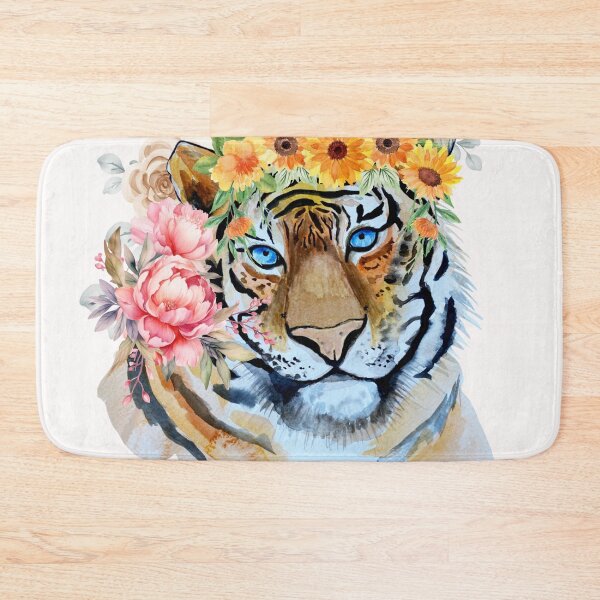 Item preview, Tiger T-shirts, nature pattern T-shirts, cute wild animal pattern T-shirts, oil paint T-shirts designed and sold by MissCirce1993.