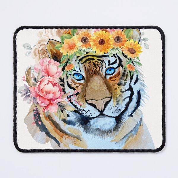 Item preview, Tiger T-shirts, nature pattern T-shirts, cute wild animal pattern T-shirts, oil paint T-shirts designed and sold by MissCirce1993.