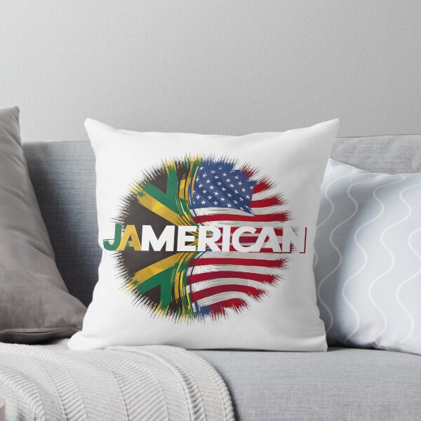 Item preview, Jamerican Pride Flag Fusion Graphic Design for Jamaican and American designed and sold by seelya83.