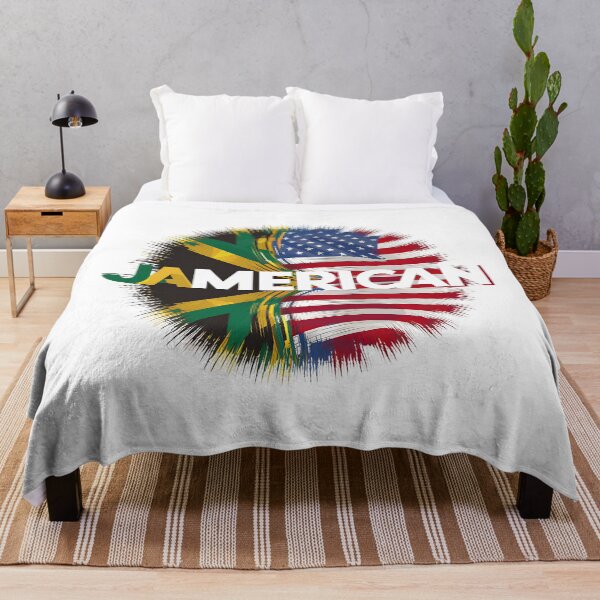 Item preview, Jamerican Pride Flag Fusion Graphic Design for Jamaican and American designed and sold by seelya83.