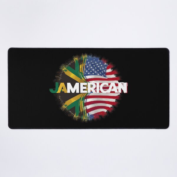 Item preview, Jamerican Pride Flag Fusion Graphic Design for Jamaican and American designed and sold by seelya83.