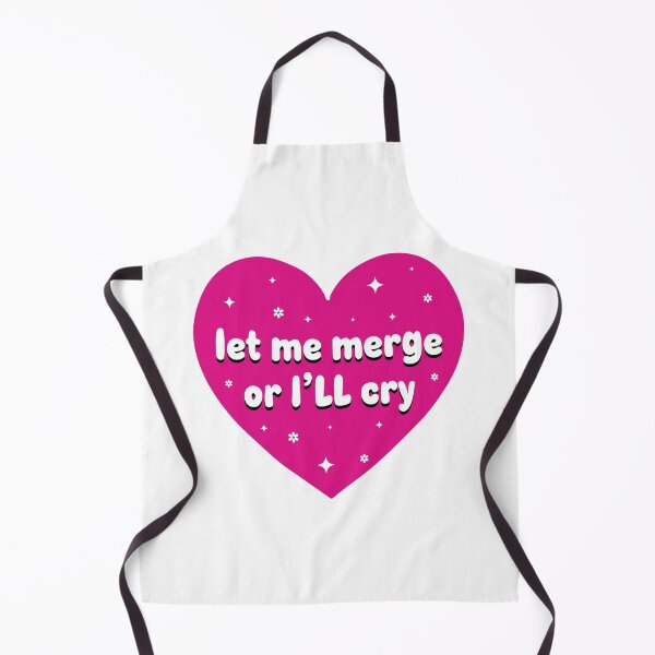 Item preview, Let Me Merge Or I'll Cry / Pink Heart Funny New Driver Gen Z Meme Bumper designed and sold by BUMPER-STICKERS.