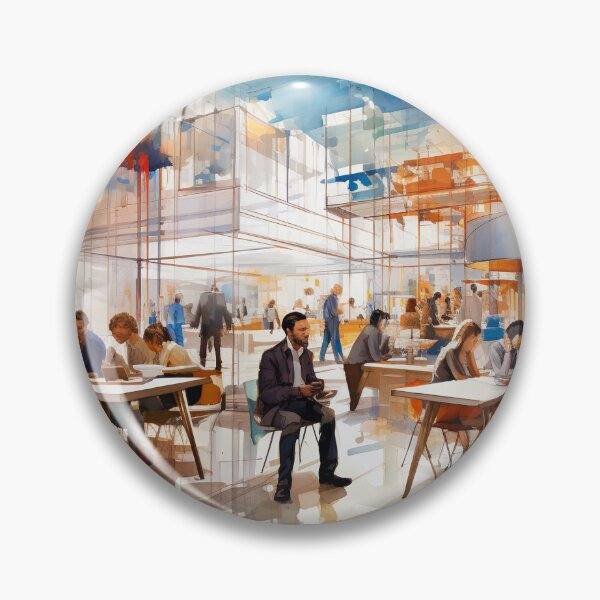 Item preview, Modern Workspaces Watercolor Art 2 of 39 designed and sold by TheBrainArt.