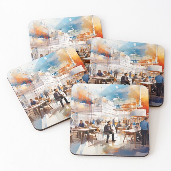 Item preview, Modern Workspaces Watercolor Art 2 of 39 designed and sold by TheBrainArt.