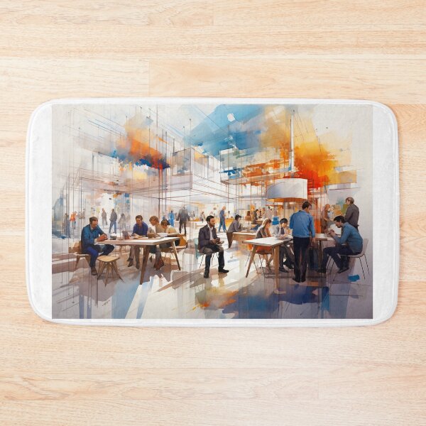 Item preview, Modern Workspaces Watercolor Art 2 of 39 designed and sold by TheBrainArt.