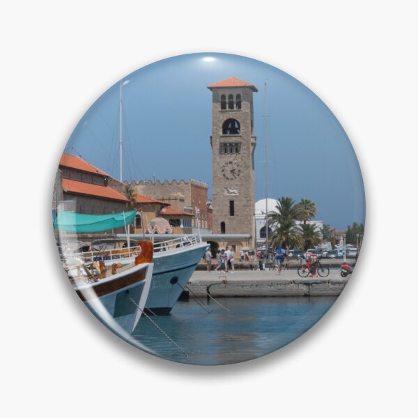 Item preview, Rhodes Harbour Clock Tower designed and sold by hawkie.