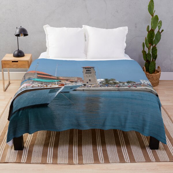 Item preview, Rhodes Harbour Clock Tower designed and sold by hawkie.