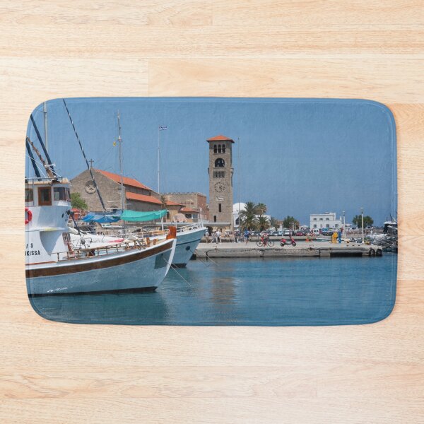 Item preview, Rhodes Harbour Clock Tower designed and sold by hawkie.