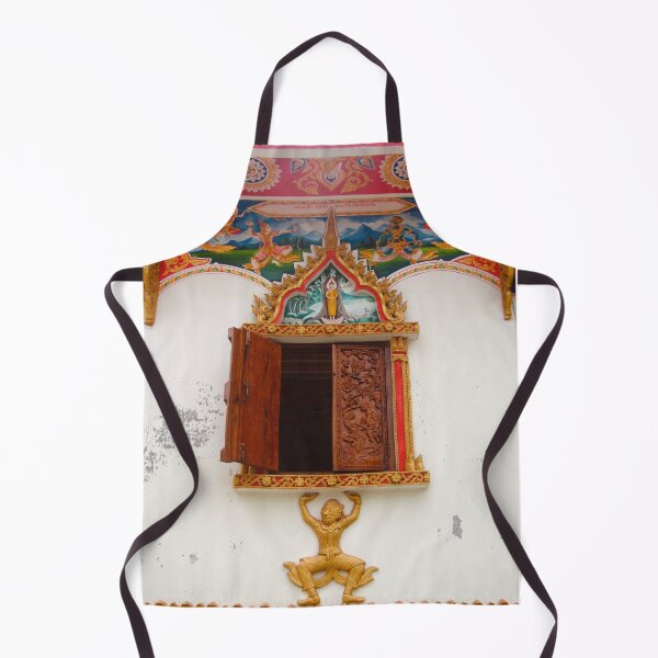 Item preview, Temple wall Laos designed and sold by ColourfulNomad.