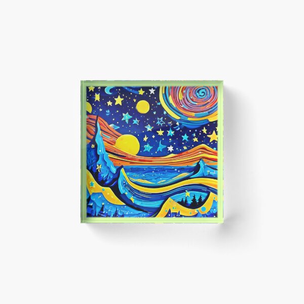 Item preview, Starry Night Surrealism designed and sold by Health And Fitness Posts e-Store.