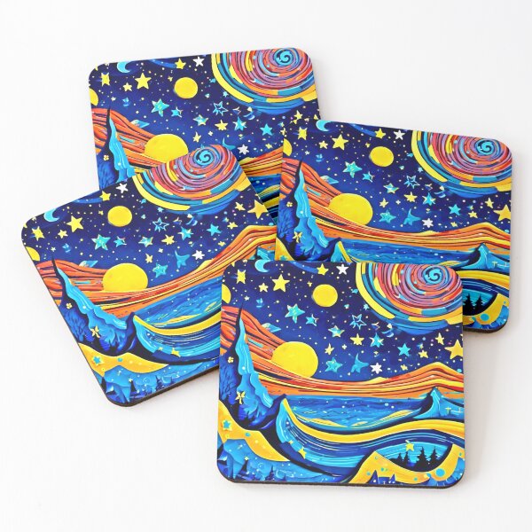 Item preview, Starry Night Surrealism designed and sold by Health And Fitness Posts e-Store.