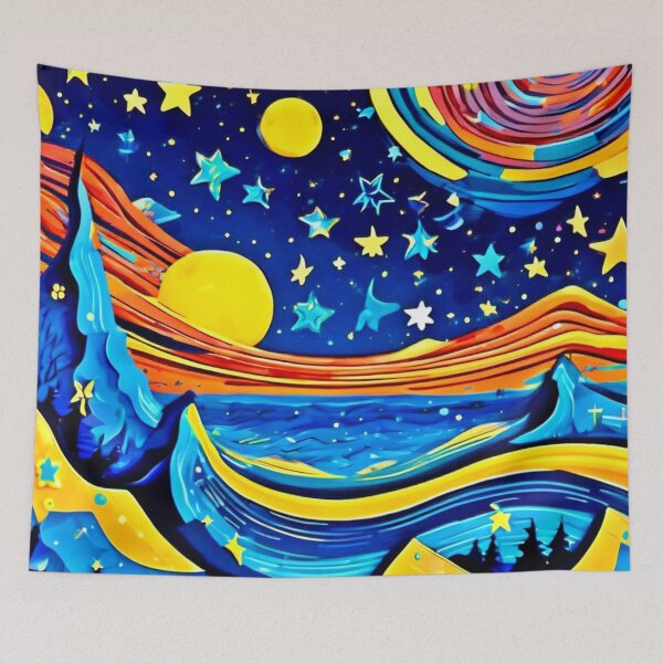 Item preview, Starry Night Surrealism designed and sold by Health And Fitness Posts e-Store.