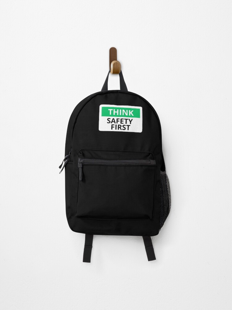 Thumbnail 1 of 3, Backpack, Think Safety First designed and sold by ARTX4ART.