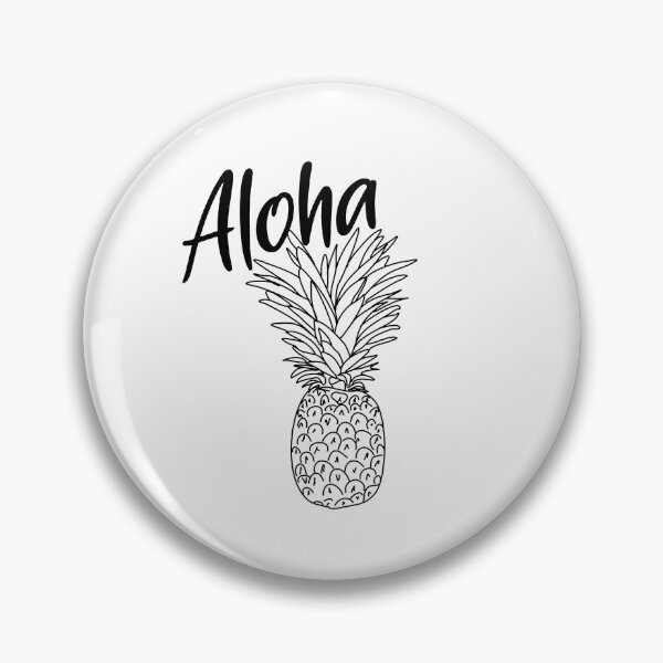 Item preview, Pineapple with Hawaiian Aloha lettering designed and sold by FoxyS.