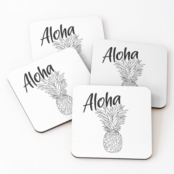 Item preview, Pineapple with Hawaiian Aloha lettering designed and sold by FoxyS.