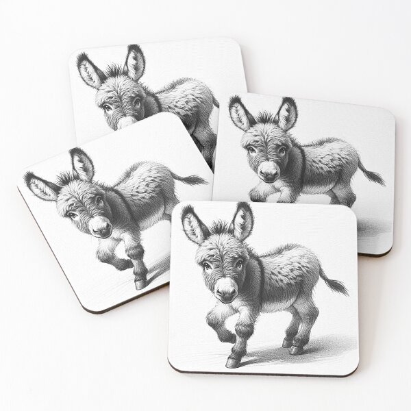 Item preview, Cute little donkey designed and sold by SommeryLaser.
