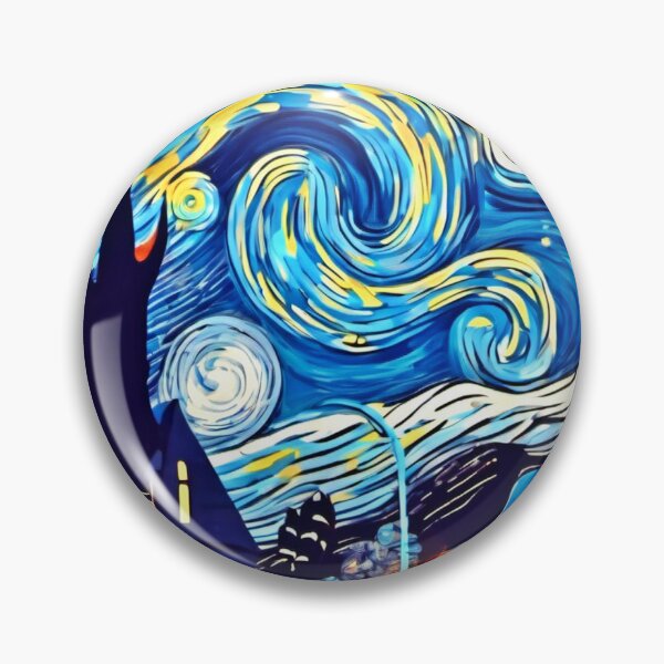 Item preview, Cartoon Starry Night Artwork designed and sold by Health And Fitness Posts e-Store.