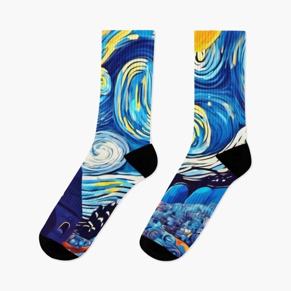 Item preview, Cartoon Starry Night Artwork designed and sold by Health And Fitness Posts e-Store.