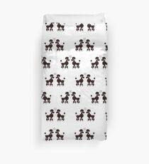 French Poodles Duvet Cover