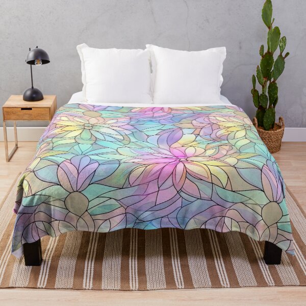 Item preview, Pastel Floral Stained Glass designed and sold by Magnuna.
