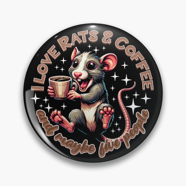 Item preview, I love rats and coffee and maybe five people designed and sold by SpecialtiesShop.