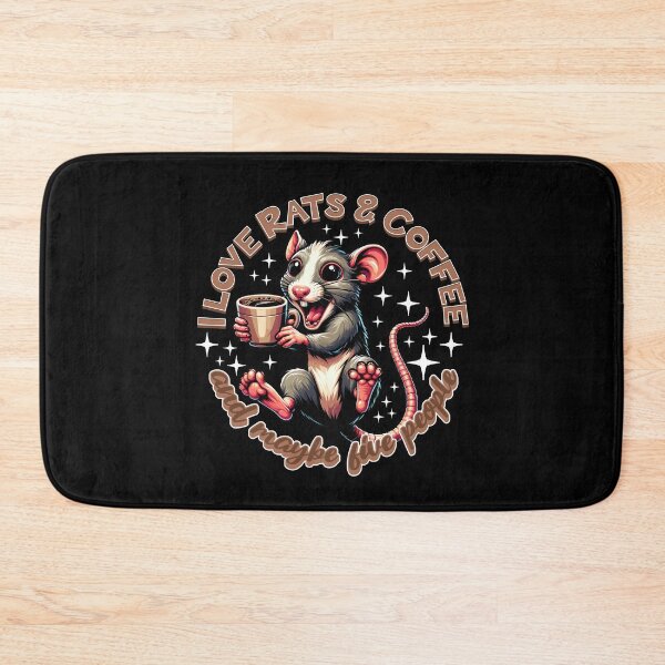 Item preview, I love rats and coffee and maybe five people designed and sold by SpecialtiesShop.