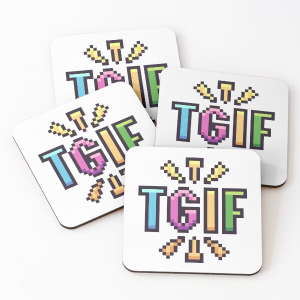 Item preview, TGIF pixel art designed and sold by Polux Design.